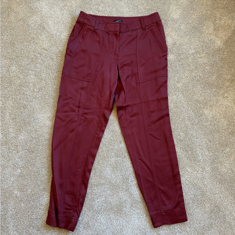 Loft tapered pants